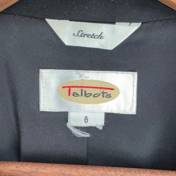 Talbots Stretch Blazer Black with Gold Buttons 6 - Picture 5 of 6